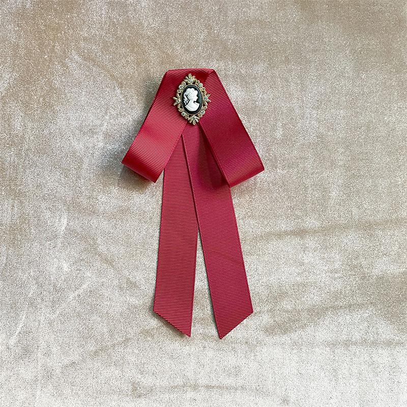 Женщины Новый Ленточный Галстук-бабочка Красота Головной Бант Брошь Воротничок Рубашки Булавка Брошь Бант Рубашка Галстук-бабочка Корсаж Булавка Аксессуары