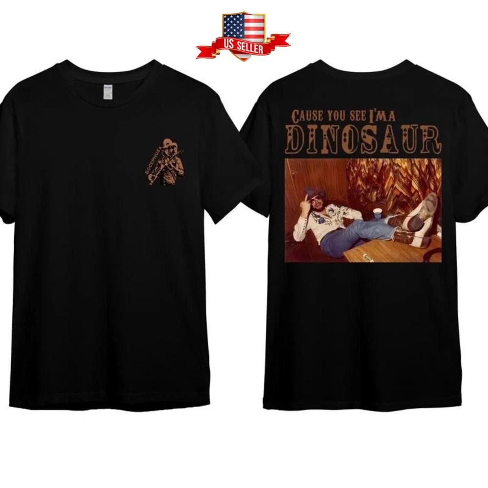 Hank Williams Jr Dinosaur Western Tee Vintage Country Music Cowboy Tshirt