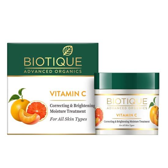 Biotique Корректирующий и осветляющий нежирный крем для лица с витамином С для всех типов кожи, 50 г | Younge