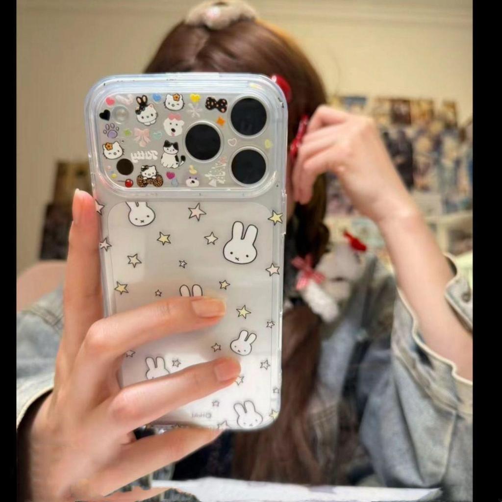 Свежий и Милый Чехол с Кроликом Миффи: Идеально подходит для iPhone 17 Pro Max, 16, 15 Pro, 14 и 13 в Очаровательном Нишевом Стиле.