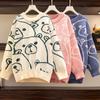 Осень-зима свитера в стиле Харадзюку женские аниме уличная одежда с длинными рукавами Готическая винтажная одежда эстетические топы в стиле каваи пуловеры