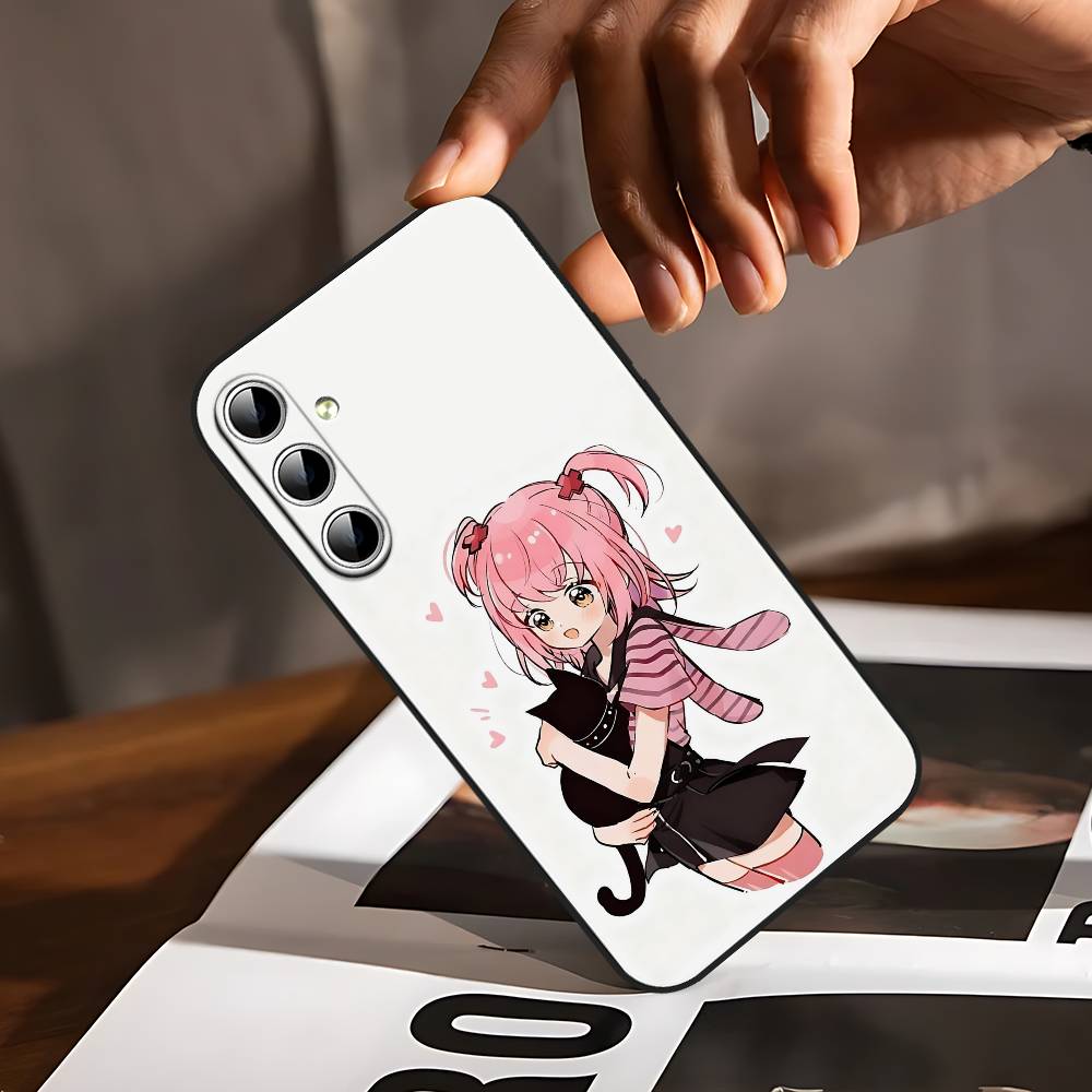 АНIME Shugo Chara Аму Чехол для телефона для Samsung Galaxy S24/S25/S22/S30/Note20/Lite/Ultra/5G/Plus/FE Мягкий Черный