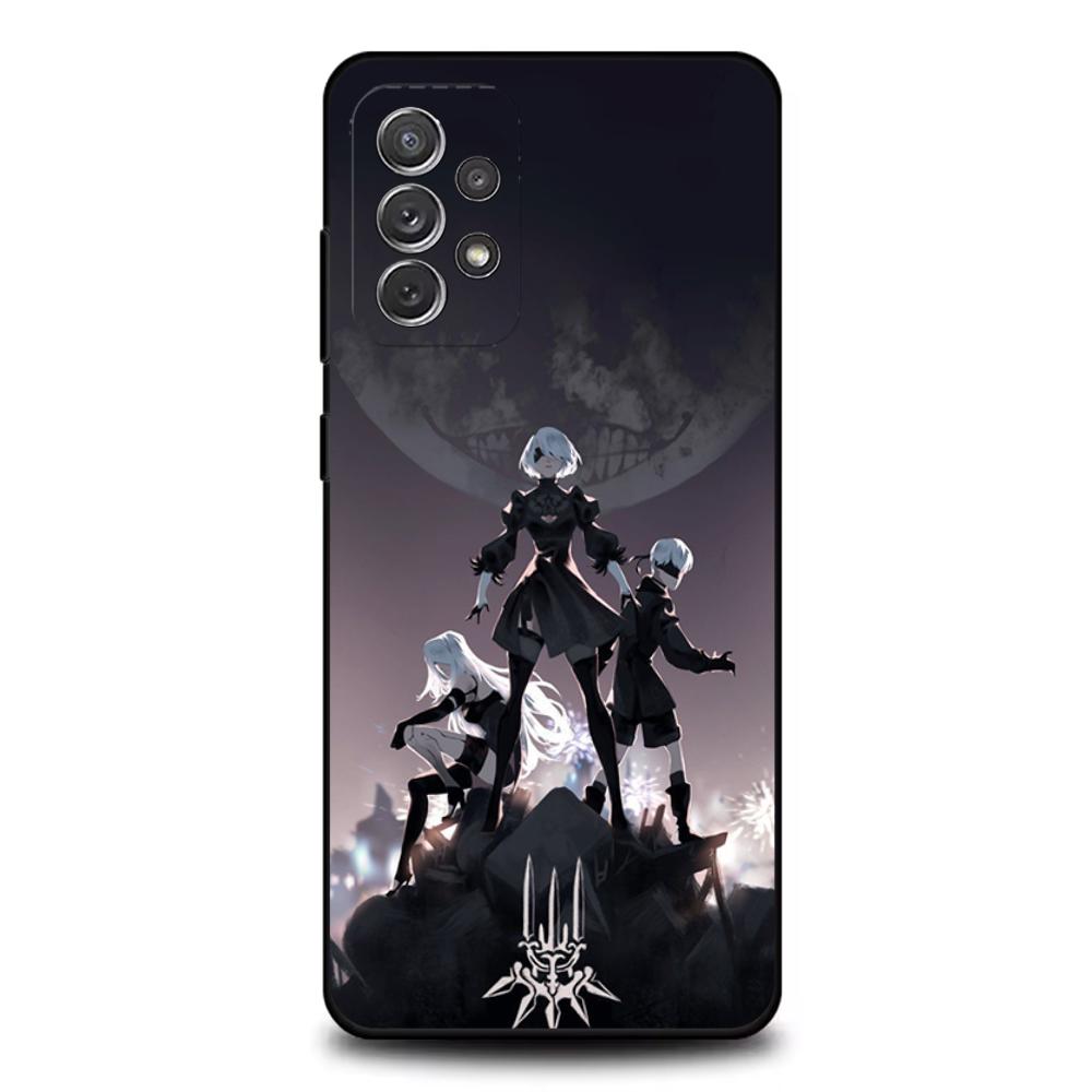 Чехол для телефона NieR A- Automata 2B Для Samsung S25, S24, S21, S22, S23, S30, Ultra, S20, Plus, Fe, Lite, Note, 10, 9, 5G Черный