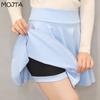 Плюс размер S-4XL, шорты, юбки, женская трапециевидная плиссированная юбка с высокой талией, женская корейская элегантная юбка