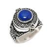 Lapis Lazuli Handmade 925 Sterling Silver Jewelry Ring Size 11 N6o30