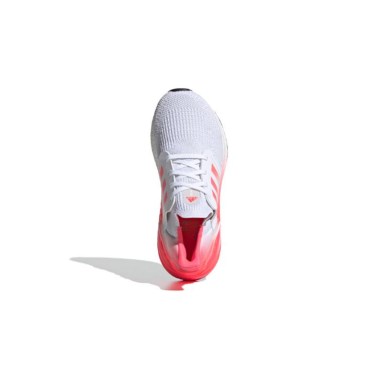 adidas ULT Ultraboost 20 J Нескользящие и дышащие низкие детские кроссовки для бега Бело-розовый градиент Подростки FX0456