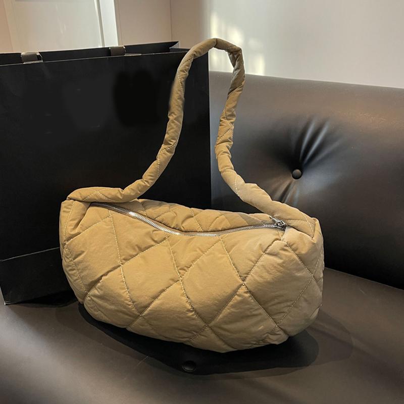 Женская модная нейлоновая сумка-ниша, повседневная сумка-пуховка через подмышку, большая вместимость, сумка через плечо на одно плечо для женщин