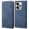 Для Xiaomi Redmi Note 15 Pro 5G (Глобальный) Чехол с блокировкой RFID из углеродного волокна и кожи для задней панели телефона