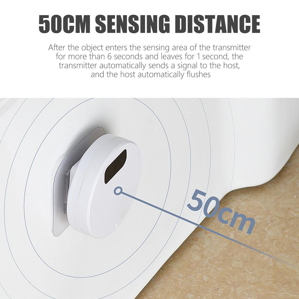 Автоматический инфракрасный индукционный смыв для унитаза Внешняя инфракрасная кнопка смыва для унитаза для легкой установки и экономии воды