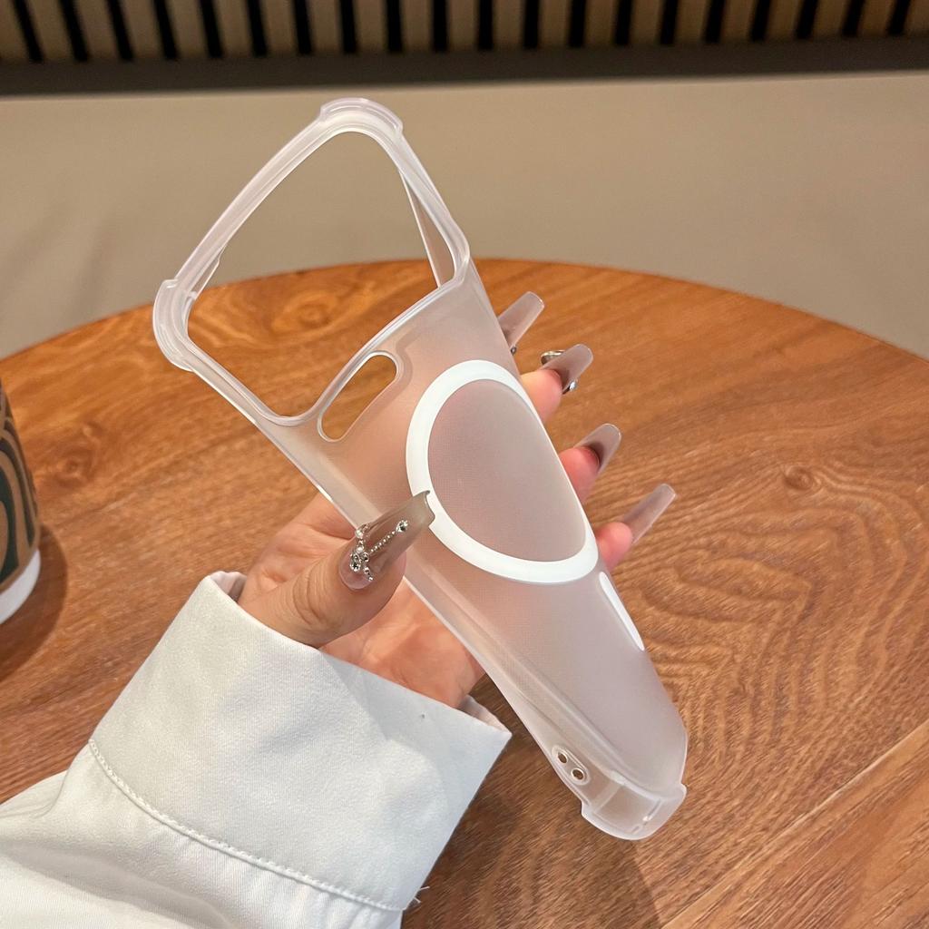 Translucent Frosted Shockproof Magnetic Case For Xiaomi 17 15 14 Redmi K90 K80 K70 Pro Max For Magsafe Matte Soft Silicone Cover