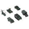 Diecast Military Vehicles 6 Pack Army Toys Assorted Transporter Tank Helicopter Armored Car for