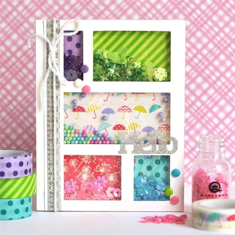 Разделенная граница Металлические штампы Рамка Фон Скрапбукинг Карты Декоративное тиснение Ремесло