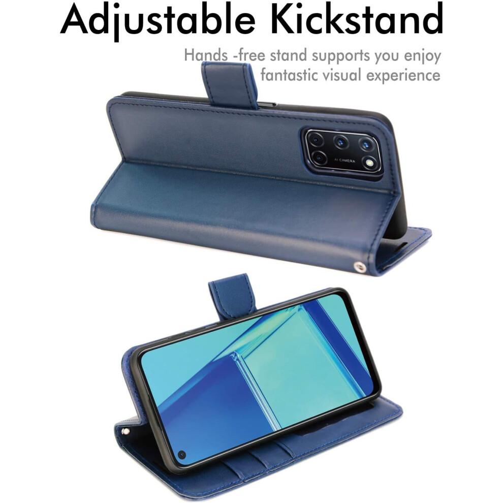 Leather Wallet Case for Oppo A72 / A52 / A92, Flip Protective Case Cover with Wallet Card Holder