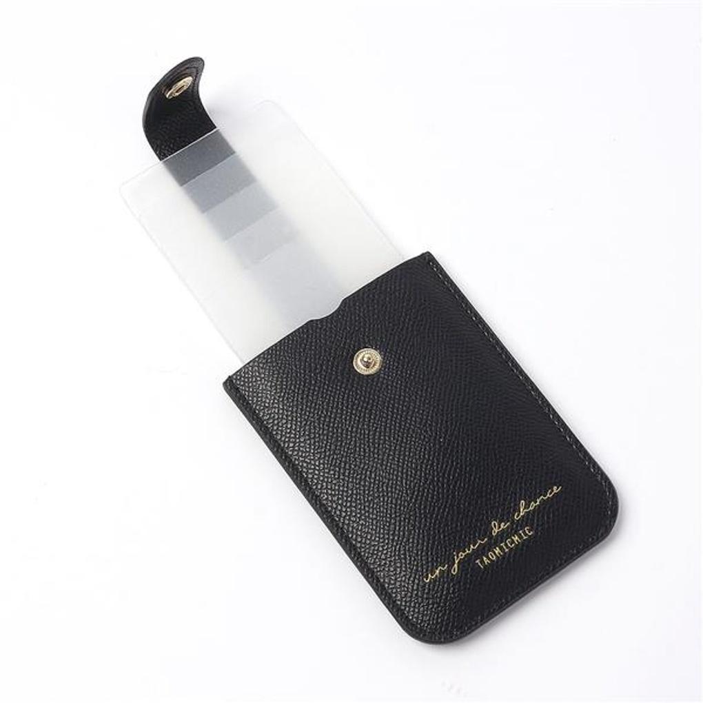 Pop-up Slide Card Wallet (Black) Pocket Slim Wallet