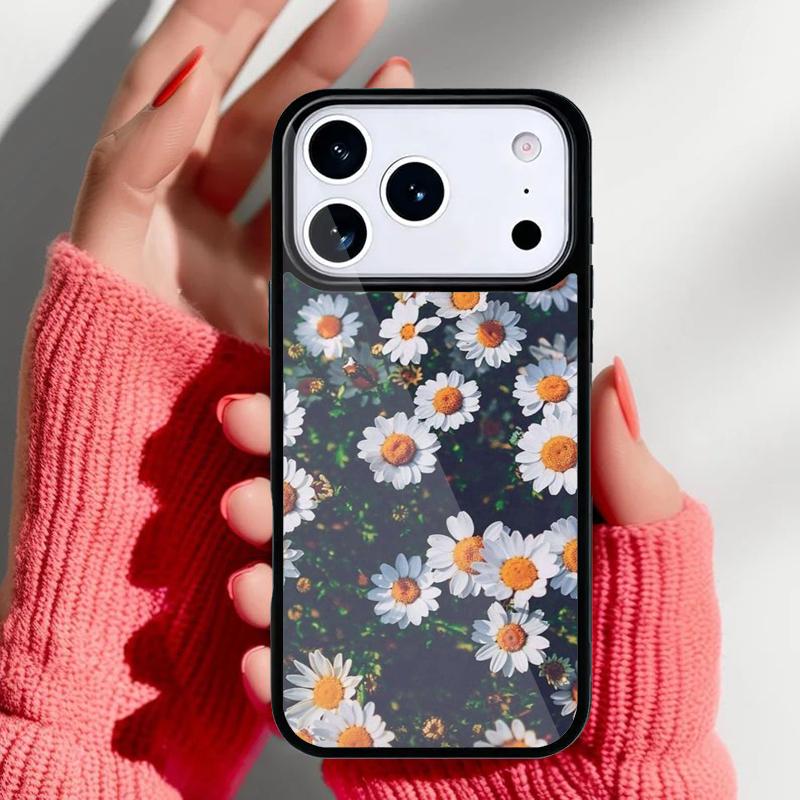 Пион Подсолнух Роза Ромашка Растения Цветок Чехол для Телефона для iPhone 17 Air 16e 15 14 13 Pro Max Задняя Крышка для 12 11 Pro Coque