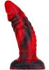 Monster Dildo Squax 18 X 5.5cm Black-Red - MONSTERED - Unusual Dildos