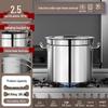 JPHZNB Сверхтолстая коммерческая суповая кастрюля из нержавеющей стали с крышкой