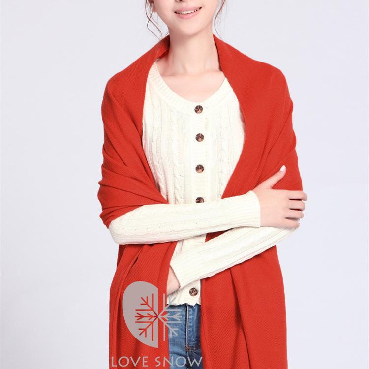 Клетчатый зимний шарф для женщин - шаль с кисточками в корейском стиле из искусственного кашемира