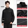 Workwear Jacket Fleece Lined Breathable Durable Mechanic Uniform Top Men