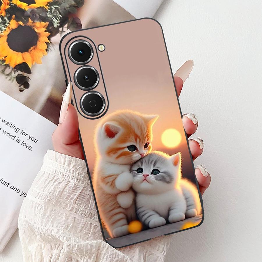 Чехол для Tecno Spark 40 Pro Plus Мультяшный Рисованный Ударопрочный Мягкий Силикон ТПУ Задняя Крышка для Tecno Spark40Pro 40Pro+ Funda