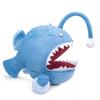 Lilizzhoumax Simulation Anglerfish Blue Deep Sea Fish Plush Toy Soft Realistic Cute Gift Fluffy Interior Decoration Christmas Gift for Kids 302822cm