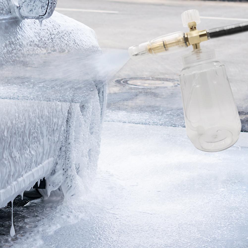 Автомобильный пенный распылитель с быстроразъемным соединителем, аксессуары для мойки высокого давления, портативный ручной пеногенератор для мытья и чистки автомобиля