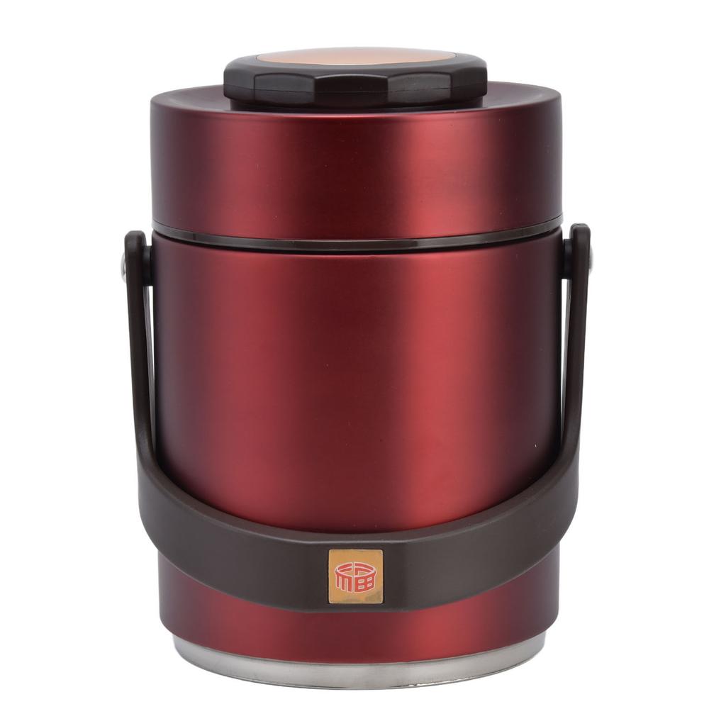 Vacuum Bento Lunch Box 304 Stainless Steel 3 Layer Portable Insulated Food Jar for Students Office Worker