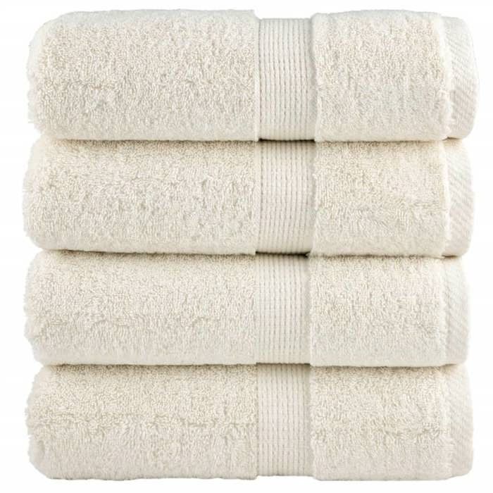 VidaXL Superior Quality Guest Towels 4 Pcs, Bath Sheets, Hand Towels, Face Towel Bathroom, 137471