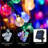 New LED Crystal Ball Solar Lamp Power LED String Fairy Lights Solar Garlands Garden Christmas Decor For Outdoor Colorful