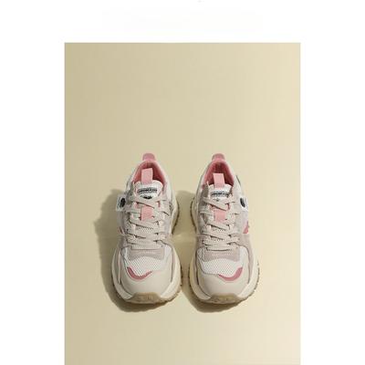 Розовые женские весенние туфли Cortez с толстой подошвой, подходящие по цвету, дышащие, повседневные, спортивные, для папы