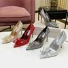 Fashion 2025 New Spring And Autumn Bridal Wedding Shoes Rhine-shaped High Heels Female Stiletto Crystal Pumps