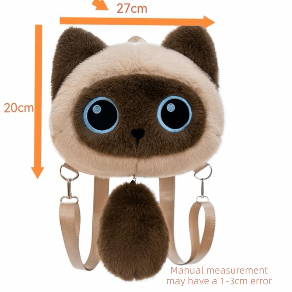 Detachable Strap Animal Plush Backpack Cartoon Stuffed Animals Bag New School Bags Daypack