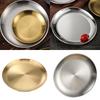 5Pieces Convenient Stainless Steel Appetizer Trays Compact Stackable Dipping Dishes for Restaurant Home Catering