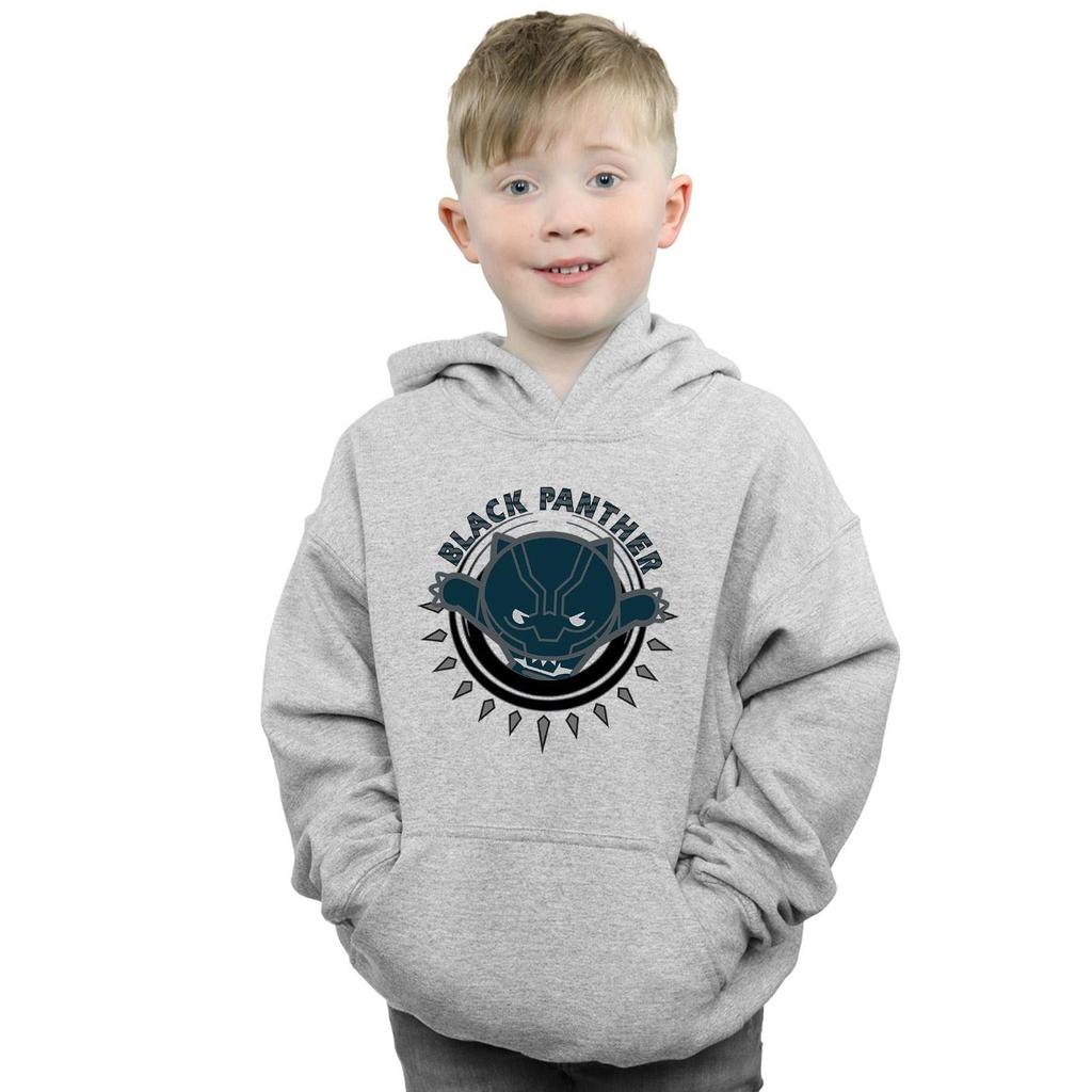 Marvel Boys Kawaii Black Panther Pounce Hoodie