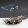 Подставка для благовоний из сплава Ouyue Lotus: Ароматерапевтическая проволочная горелка Zen