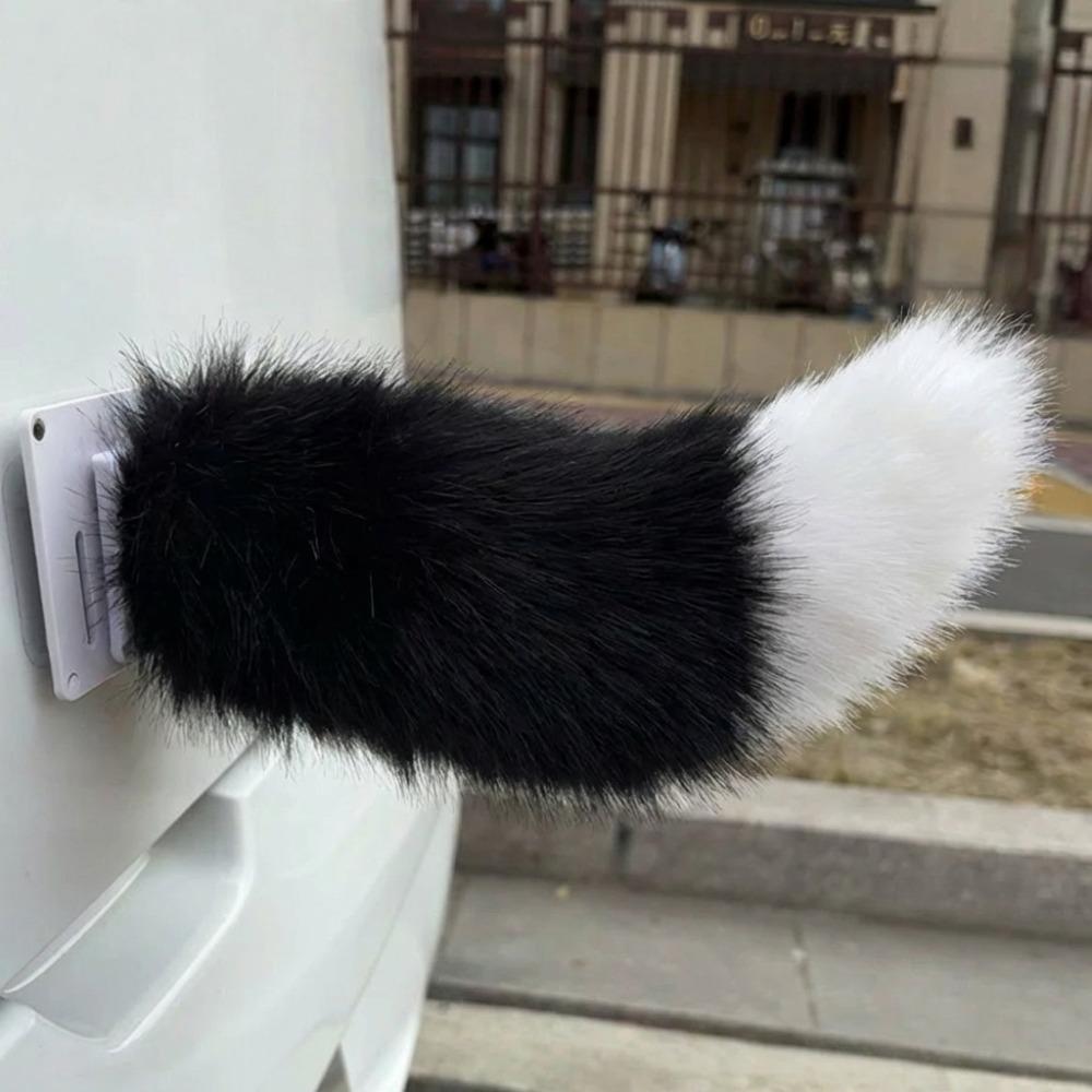 Fluffy Remote Control Electric Bicycle Tail Realistic Versatile Car Wagging Moving Tail Self-adhesive Rechargeable