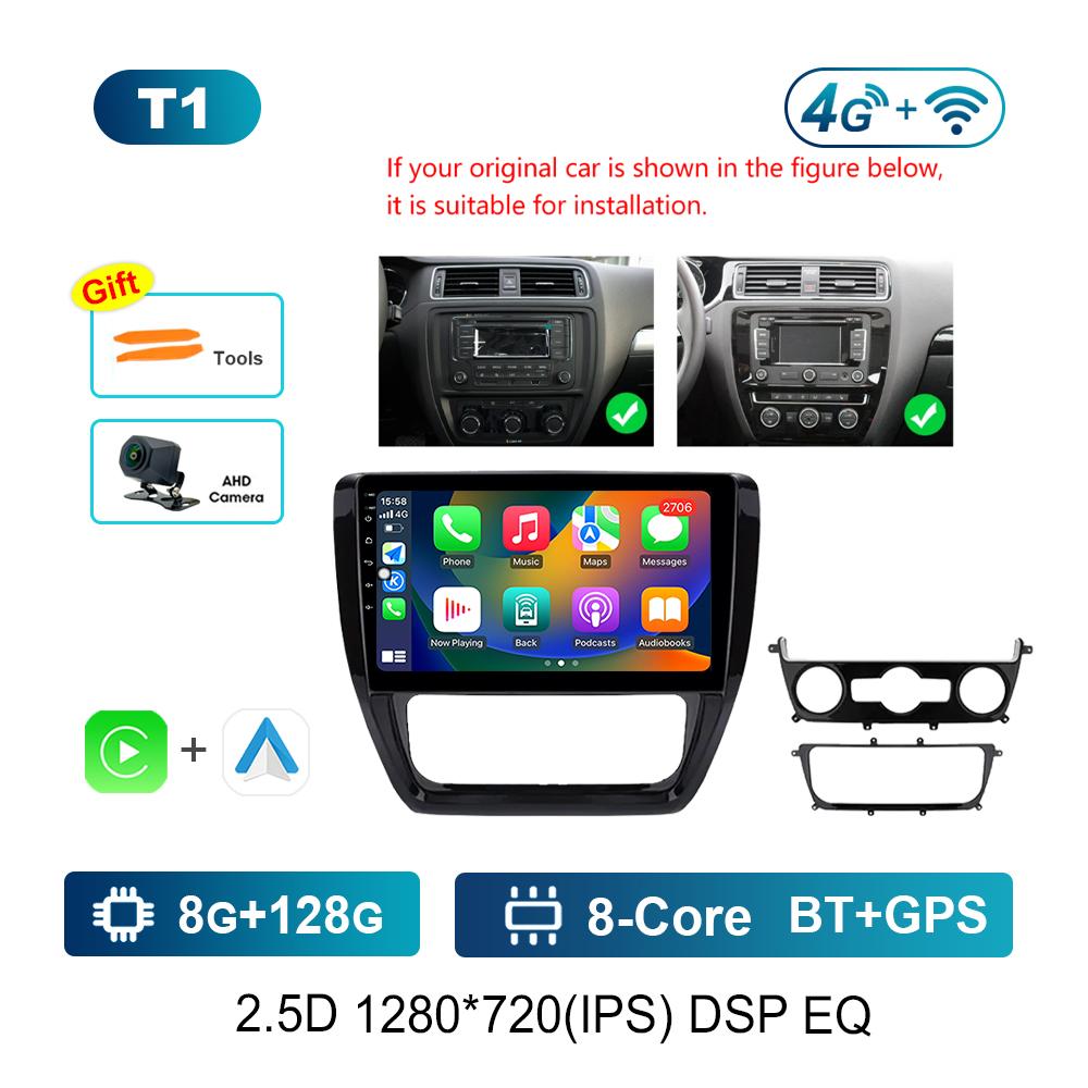 Система Android для VW Volkswagen Jetta 6 2011 - 2018 Navi GPS WiFi Автомобильный видео-мультимедийный проигрыватель DSP Stereo 4G HD Screen Bluetooth
