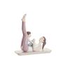 Figurine Décorative - Yoga - Rose Scandi - 15,5 X 6,5 X 17 Cm - Style Scandinave Moderne