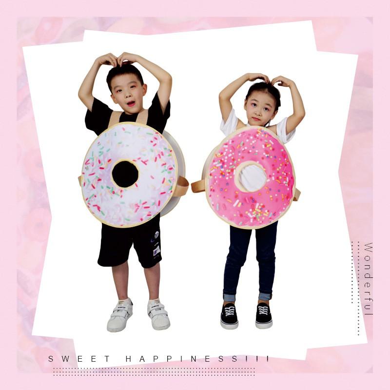 Halloween Costume Set Family Matching Outfit Kids Adult Donut Themed Cosplay Photography Party Accessory