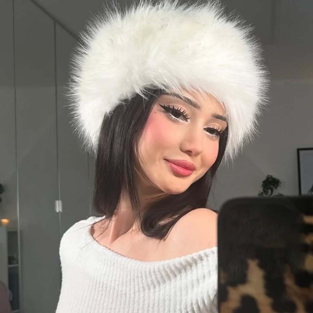 Thickened Ear Warmer Elastic Plush Hairband Fur Earwarmer Fur Headband Party