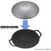 Captain Stag Outdoor Мульти-гридл Круглая гриль-пластина 25 см Крышка Ug 1603