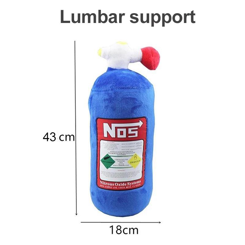 Новая подушка для шеи автомобиля Подголовник для водительского сиденья и сиденья переднего пассажира Подушка в виде бутылки NOS Декор для автомобиля Подушка-подголовник Плюшевая подушка