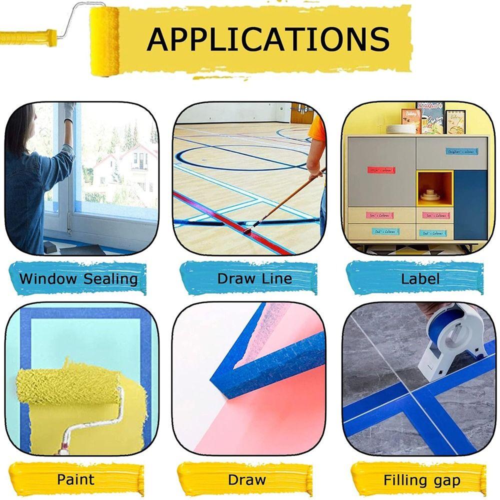 Синий Синий Малярный Лента Многоразмерный Декор Наклейка Для Автомобиля DIY Craft Peel Masking Наклейка Decor Craft