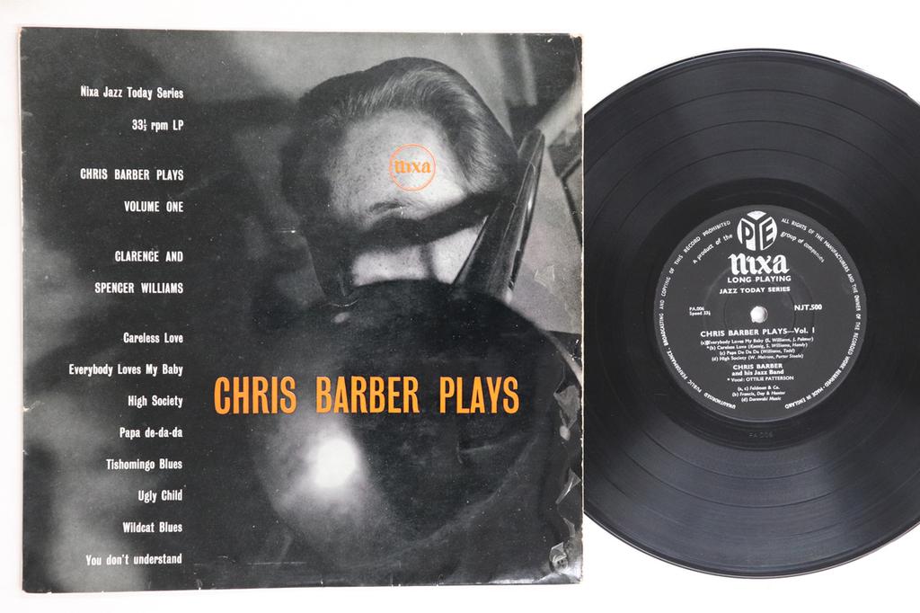 10inch Record CHRIS BARBERS JAZZ BAND  Chris Barber Plays NJT500 PYE NIXA 1955 UK Jazz Used