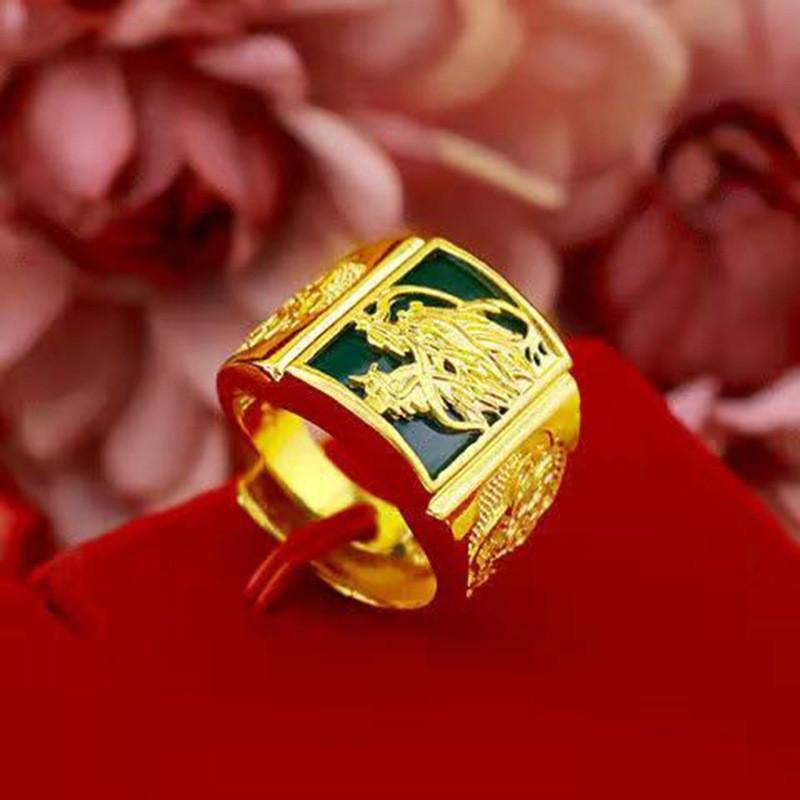 Distinctive Brass Goldplated Open Ring Embellished With Elegant Gemstone For Fashion Lovers