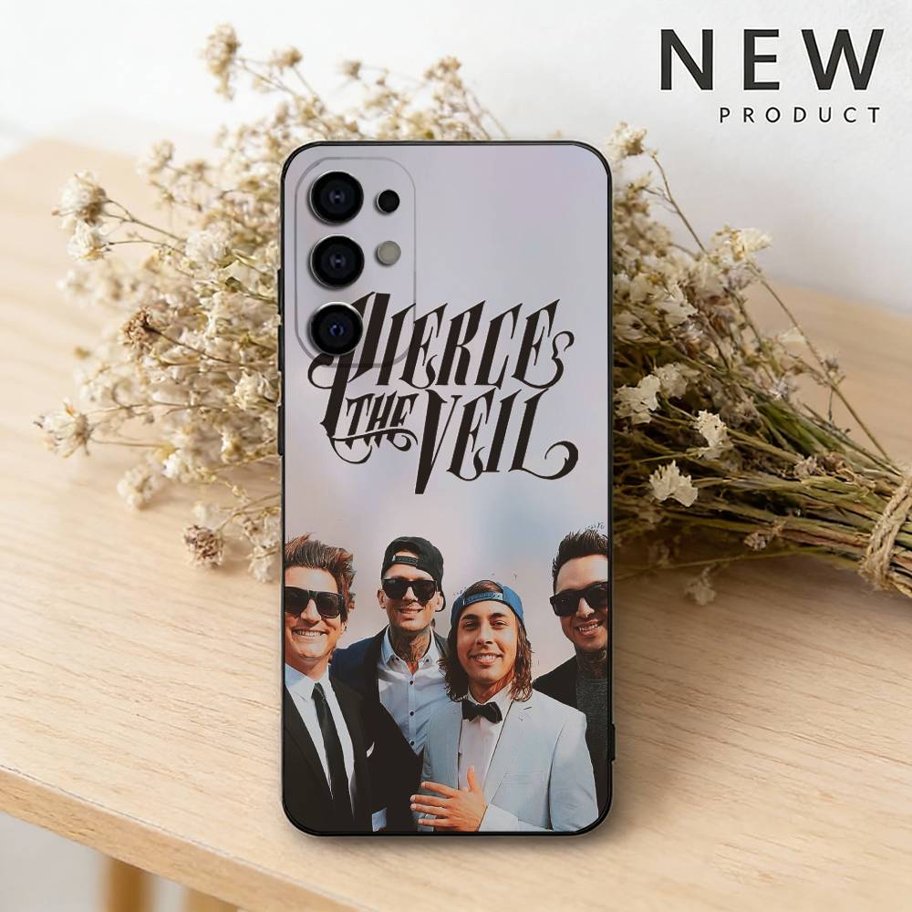 P-Pierce the V-Veil Band  Phone Case For Samsung S26,25,24,23,22,30,21,10,9,Ultra,Plus,Lite Black Soft Case