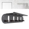 Entryway Shelf with Hooks Storage Living Room Bedroom Wall Mount for Coat Bag Hat Hanging