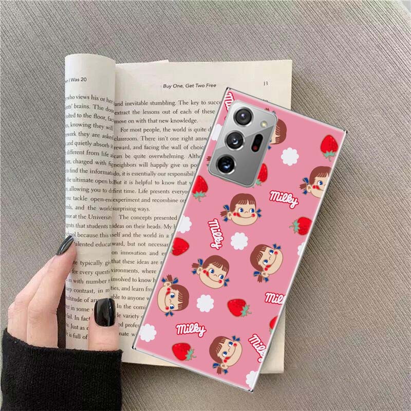 F-Fujiya M-Milky P-Peko C-chan Мультяшный Чехол для Телефона Для Samsung Galaxy S25 Edge S24 S23 FE S22 S26 Ultra S21 S20 S10 Plus Capa