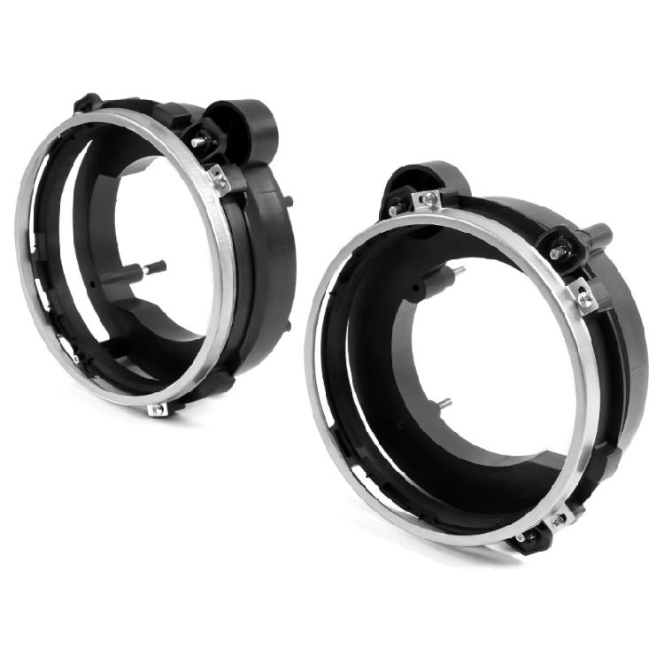 1 Pair Headlight Bulb Brackets Buckets Replacement Accessories 110383 Front Head Light Bulb Bracket Bucket Black