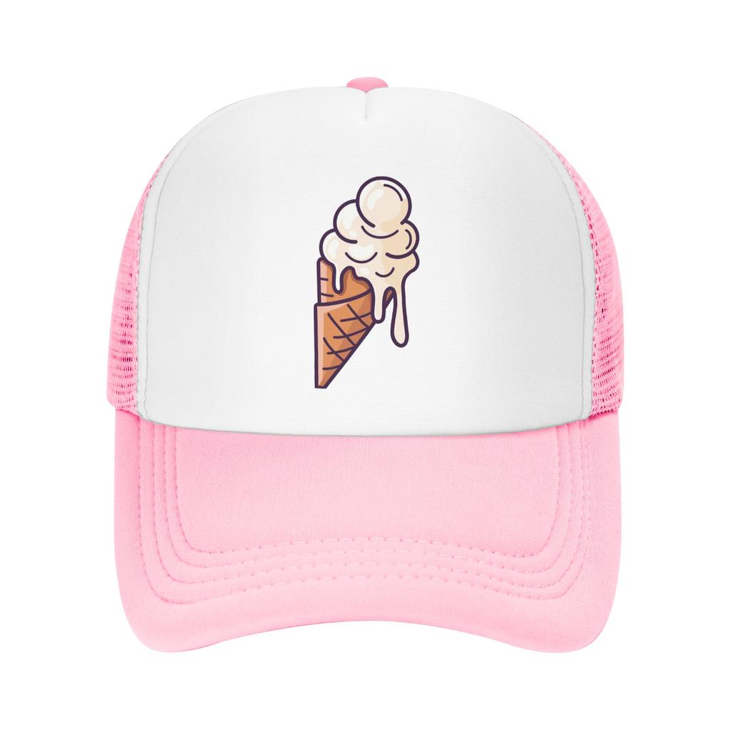 Летняя шляпа дальнобойщика с сеткой для любителей мороженого, бейсбольная кепка, шапки для унисекс, летняя кепка унисекс, повседневная кепка на четыре сезона, один размер